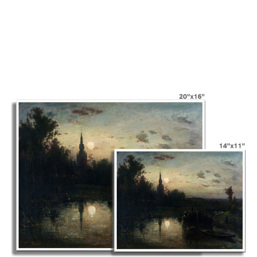 Clair de lune à Overschie | Johan Jongkind | 1855