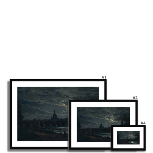 Blick auf Dresden im Mondlicht | Johan Christian Dahl | 1839