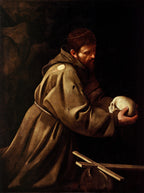 Der heilige Franziskus im Gebet | Caravaggio | 1606