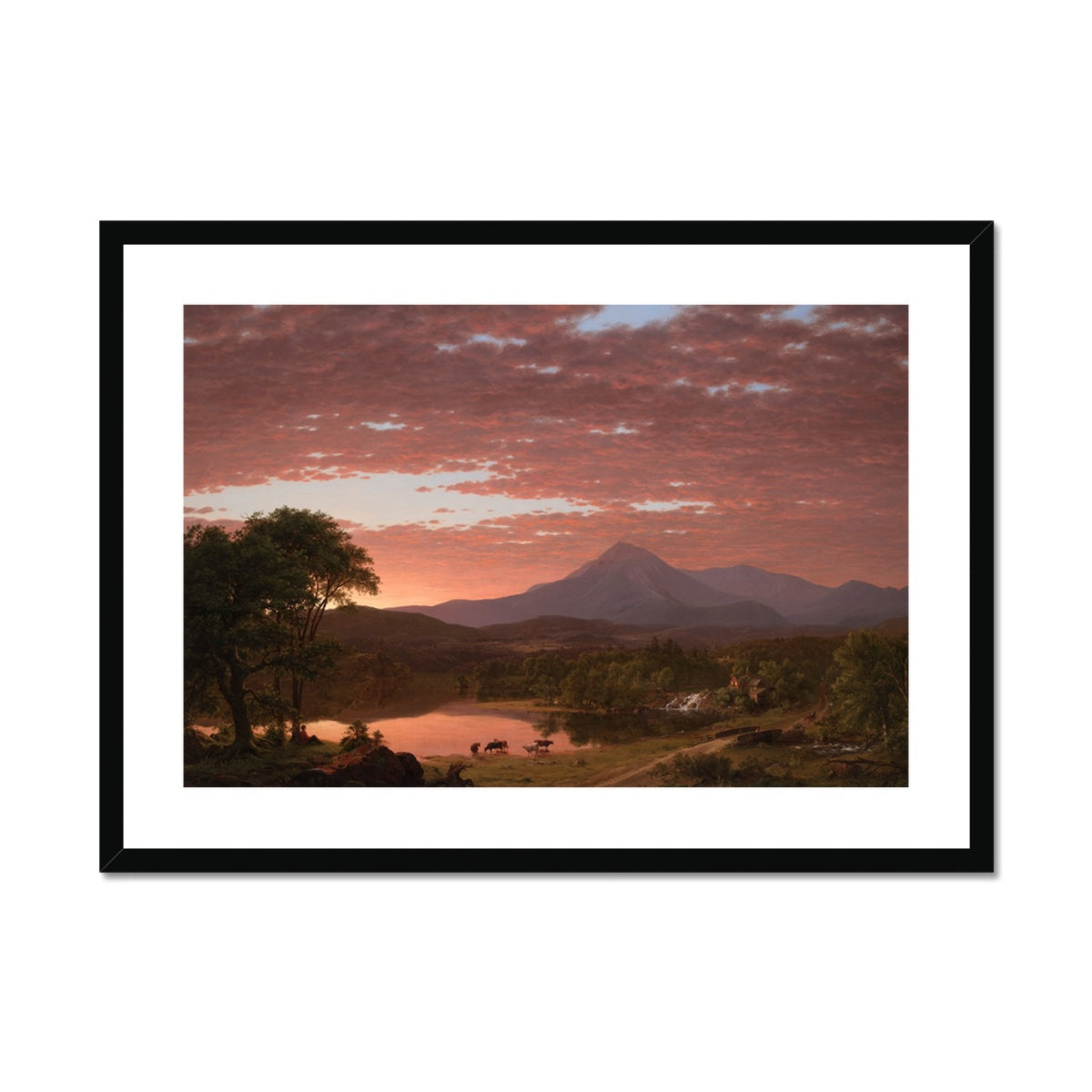 Mt. Ktaadn by Frederic Edwin Church Buy Framed Prints Online Dark