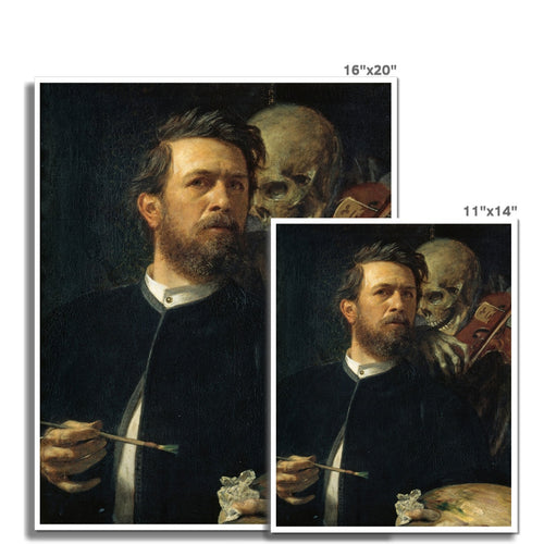 Self Portrait with Fiddling Death | Arnold Böcklin | 1872