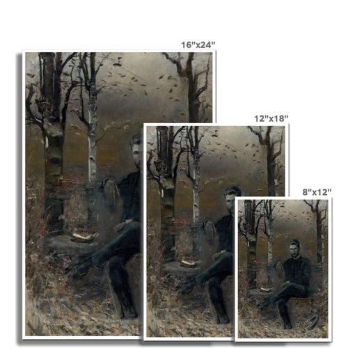 Zsigmond Justh dans le parc | Ladislav Mednyánszky | 1889