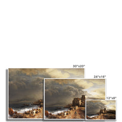 Landschaft am Meer mit Figur | Oswald Achenbach | 19. Jahrhundert