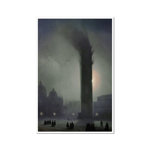 Nocturne mit Nebel auf dem Markusplatz | Ippolito Caffi | 19. Jahrhundert