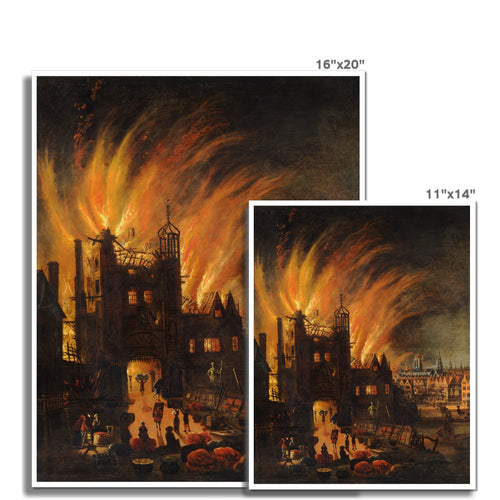 Der Große Brand von London | Unbekannter Meister | 1670