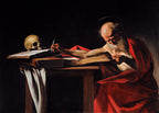 Der Heilige Hieronymus schreibt | Caravaggio | 1605