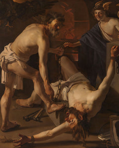 Prometheus von Vulkan angekettet | Dirck van Baburen | 1623