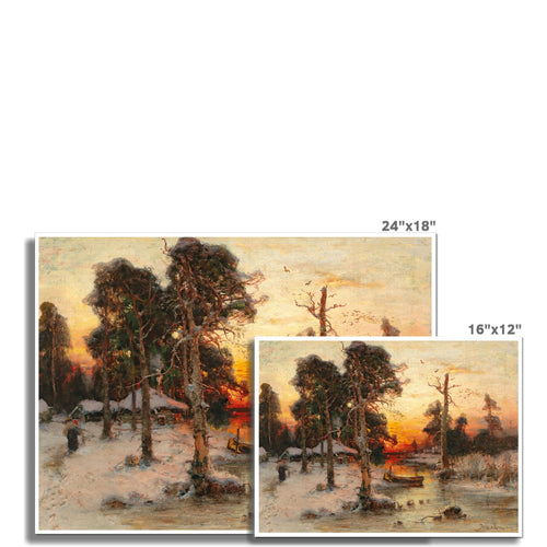 Heimkehr bei Sonnenuntergang | Julius von Klever | 1902