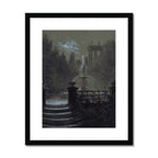 Parc avec une fontaine au clair de lune | Carl Gustav Carus | 1851