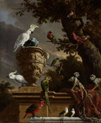 Die Menagerie | Melchior d'Hondecoeter | 1690
