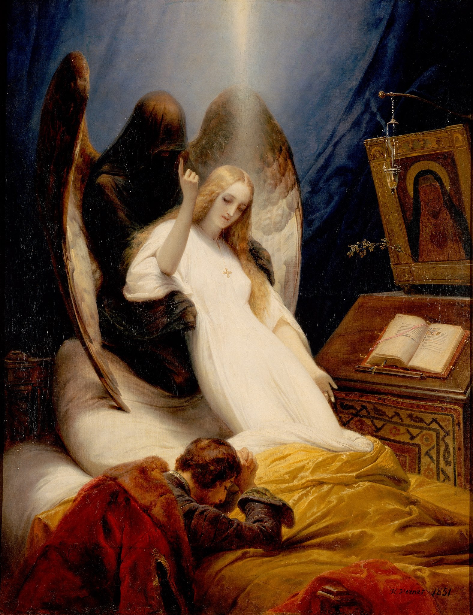 The Angel of Death by Émile Jean-Horace Vernet