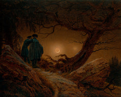 Zwei Männer betrachten den Mond | Caspar David Friedrich | 1820