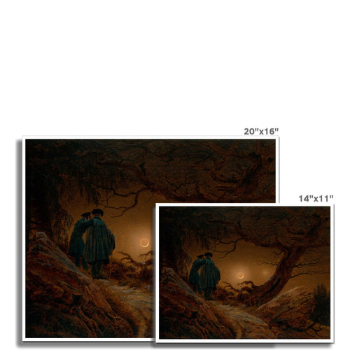 Zwei Männer betrachten den Mond | Caspar David Friedrich | 1820