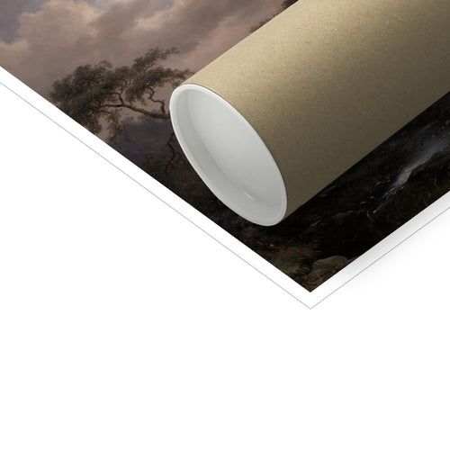 Meditierender Mönch bei einer Ruine im Mondlicht | Frederik Marinus Kruseman | 1862