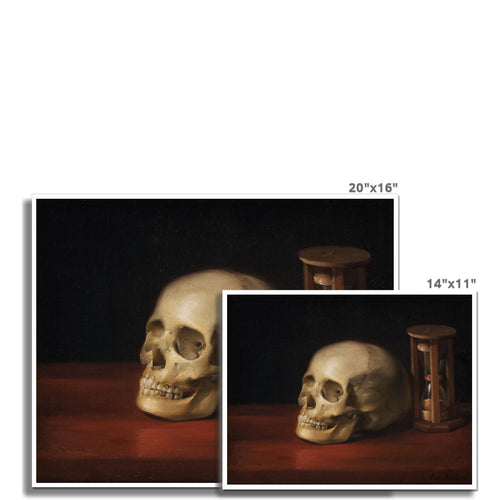 Totenkopf und Sanduhr | Christian Albrecht Jensen | 1814