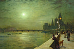 Betrachtungen auf der Themse | John Atkinson Grimshaw | 1880