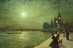 Betrachtungen auf der Themse | John Atkinson Grimshaw | 1880