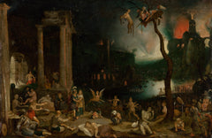 Aneas und die Cumäische Sibylle in der Unterwelt | Jan Brueghel der Ältere | 1604