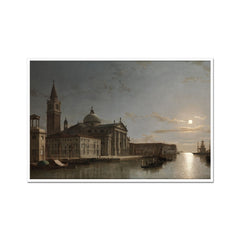 Venedig mit San Giorgio Maggiore im Mondlicht | Henry Pether | 1865