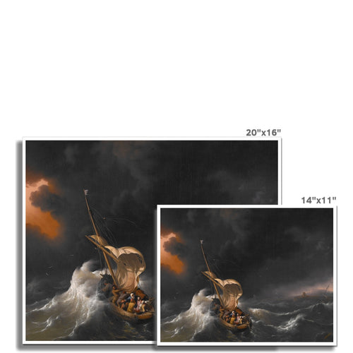 Christus im Sturm auf dem See Genezareth | Ludolf Backhuysen | 1695
