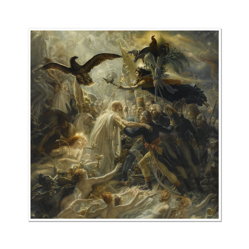 Ossian empfängt die Geister französischer Helden | Anne-Louis Girodet Trioson | 1802