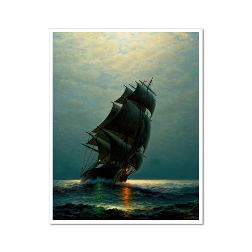 Schiff in der Nacht | James Gale Tyler | 1870