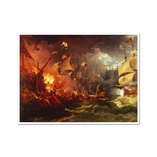 Niederlage der spanischen Armada | Philip James de Loutherbourg | 1796