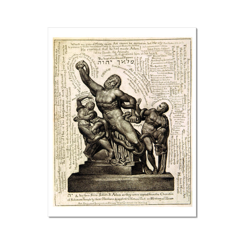 Laokoon als Jehova mit Satan und Adam | William Blake | 1820