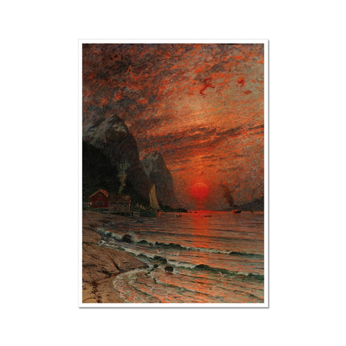 Sonnenuntergang über dem Fjord | Adelsteen Normann | 1918