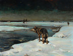 Wölfe bei Nacht | Alfred Wierusz-Kowalski | 1910