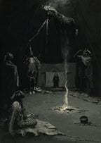 Indischer Feuergott (Das Gehen des Medizinpferdes) | Frederic Remington | 1899
