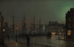 Schiffsszene bei Nacht | John Atkinson Grimshaw | 1882