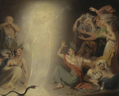 Der Geist der Klytaimnestra weckt die Furien | John Downman | 1781