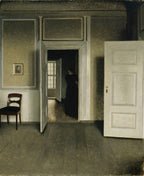 Interieur aus dem Haus des Künstlers | Vilhelm Hammershøi | 19. Jahrhundert