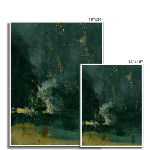 Nocturne in Black and Gold - The Falling Rocket | James Abbott McNeill Whistler | 1875