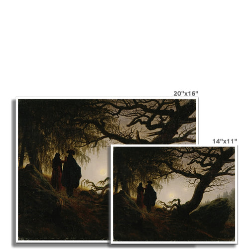 Man and Woman Contemplating the Moon | Caspar David Friedrich | 1824