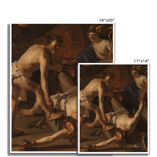 Prometheus von Vulkan angekettet | Dirck van Baburen | 1623