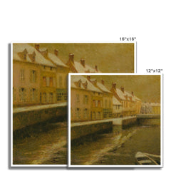 Kanal in Brügge, Winter | Henri Le Sidaner | 1899