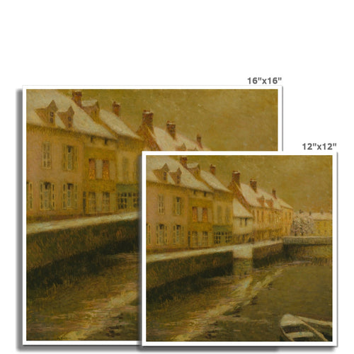 Kanal in Brügge, Winter | Henri Le Sidaner | 1899