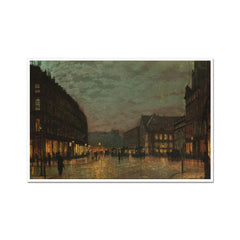 Boar Lane Leeds im Lampenlicht | John Atkinson Grimshaw | 1881