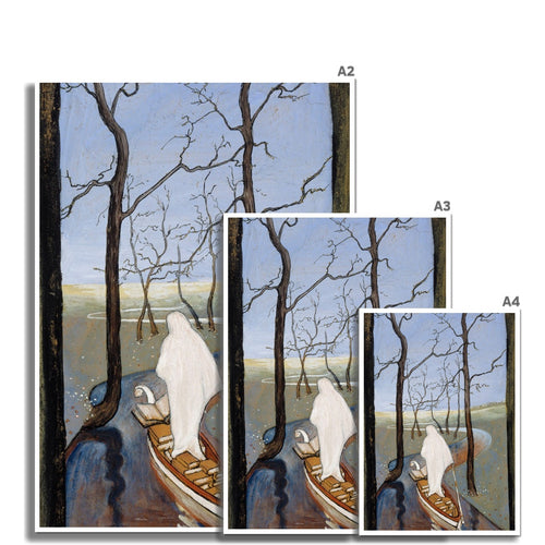 Der Strom des Lebens, Auf dem Fluss des Lebens | Hugo Simberg | 1896
