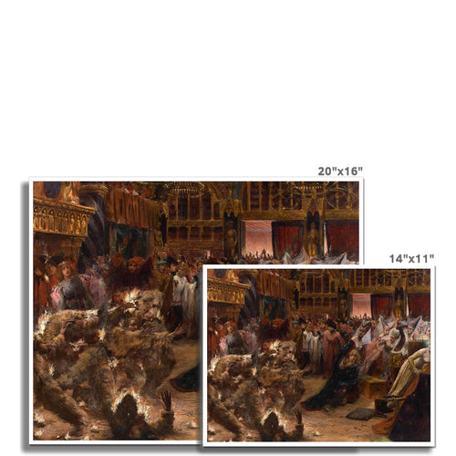 Ball der brennenden Männer | Georges Rochegrosse | 19. Jahrhundert