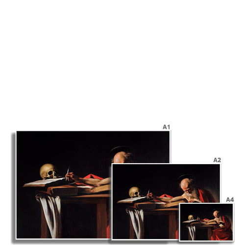 Der Heilige Hieronymus schreibt | Caravaggio | 1605