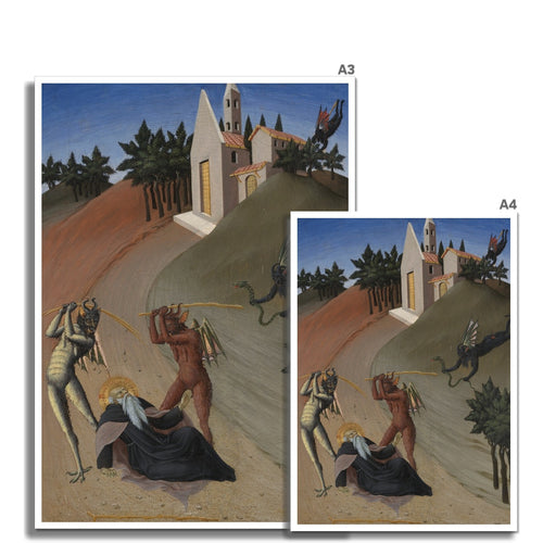Der heilige Antonius wird von Dämonen gequält | Sano di Pietro | 1440
