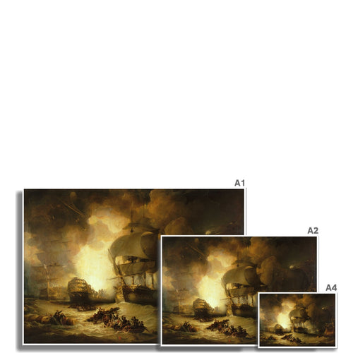 The Destruction of 'L'Orient' at the Battle of the Nile | George Arnald | 1825