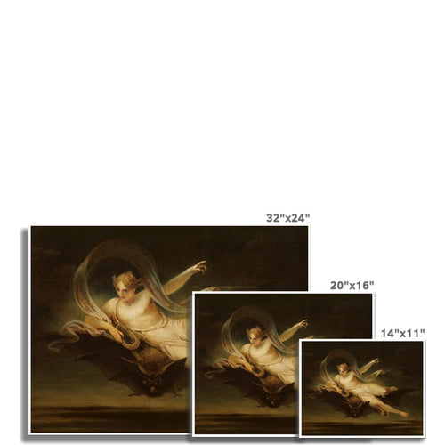 Arielle auf dem Rücken einer Fledermaus | Henry Singleton | 1819