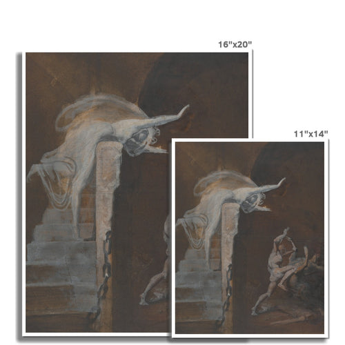 Ariadne Watching the Struggle of Theseus with the Minotaur | Henry Fuseli | 1820