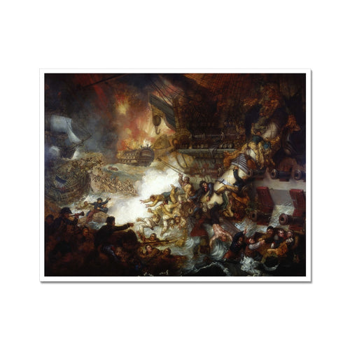 Die Zerstörung der „L’Orient“ in der Schlacht am Nil | Mather Brown | 1825