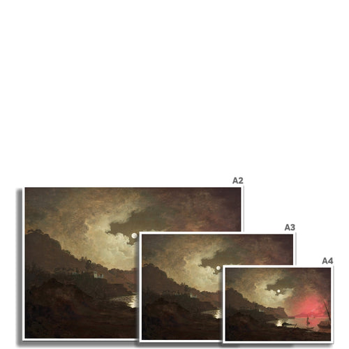 A View of Vesuvius from Naples | Joseph Wright of Derby | 1790