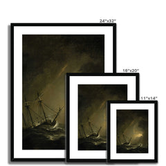 A Small Dutch Ship Riding Out A Storm | Willem van de Velde the Younger | 17th Century